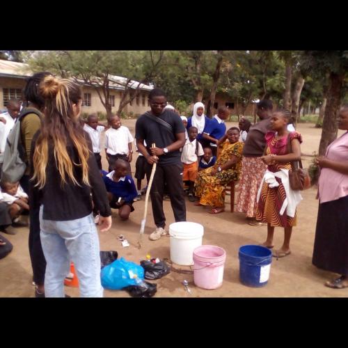 Liquid soap making training with ACRO and Volunteers